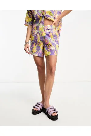 Noisy May Beach shorts co-ord in 70s floral