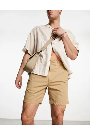 Abercrombie & Fitch Men Shorts - All day 7inch chino shorts in khaki beige