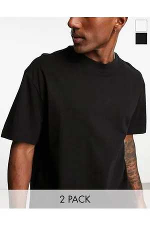 Weekday Oversized 2-pack t-shirt in and white