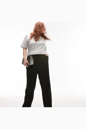 Topshop Curve Tailored pinseam trouser in