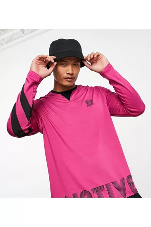 Native Youth Men Long Sleeve - Colour block long sleeve t-shirt in in