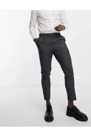 New Look Men Chinos - Pleat front tapered trousers in texture