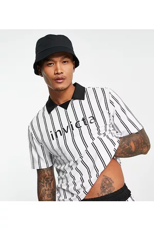 Native Youth Men Sets - Short sleeve collar t-shirt co ord in and white