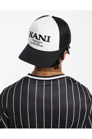 Karl Kani Men Hats - Retro trucker cap in and white