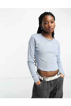 Obey Chloe cropped long sleeve top in