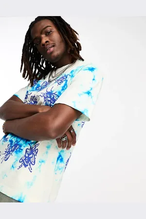 Huf Fly situation tie dye t-shirt in blue and