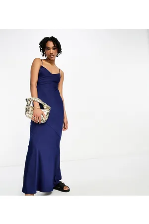 Lola May Satin cami strap maxi dress in