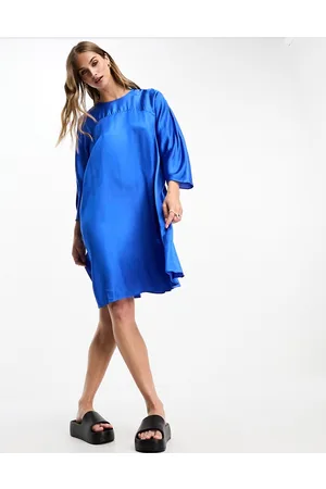 In wear InWear Kanta satin mini dress in bright