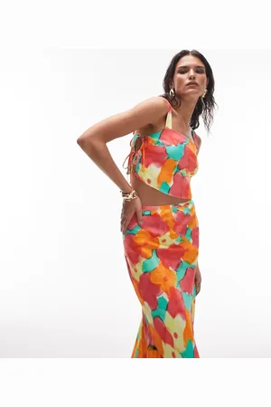Topshop Co-ord floral cropped bralet in