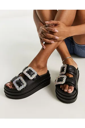 Public Desire Lozzy embellished flatforms in pu
