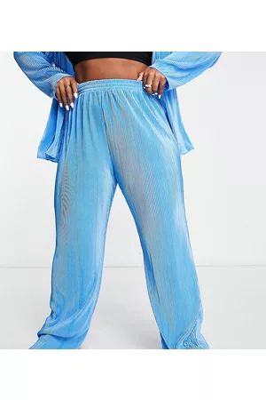 NaaNaa Plisse trouser co-ord in