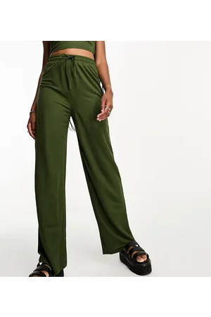 ONLY Straight leg trouser co-ord in khaki
