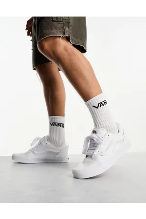 Vans Knu Skool chunky trainers in triple leather
