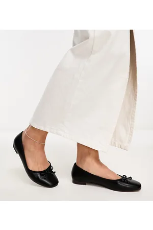 ASOS Wide Fit Lullaby bow ballet in