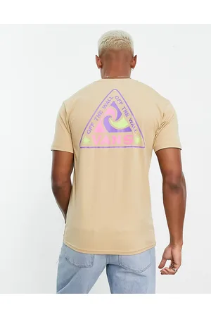Vans Summer camp back print t-shirt in stone