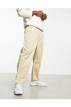 Volcom Pleated loose tapered chino in beige