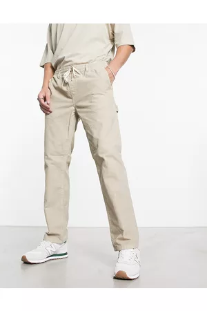 PACSUN Bowen cord carpenter trousers in stone