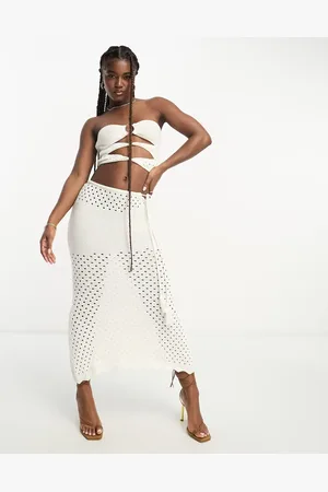 SNDYS Crochet midi skirt co-ord in