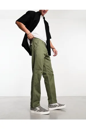 JACK & JONES Intelligence kane loose fit chino trousers in olive