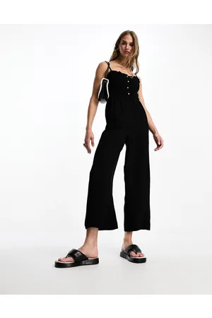 Whistles Nadia shirred sleeveless jumpsuit in