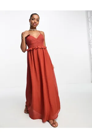 VERO MODA Lace insert cami maxi dress in