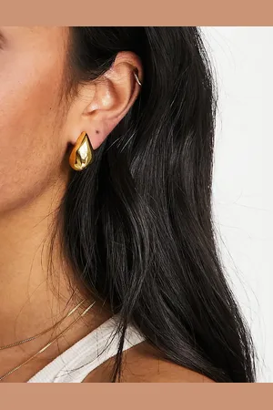 ASOS 14k plated earrings with molten stud design