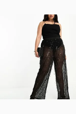 Jaded Rose Sequin fringe trouser in