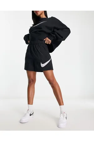 Nike Essential big logo woven shorts in