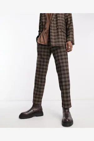 Viggo Thierry check suit trousers in