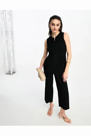 Whistles Josie zip front jumpsuit in