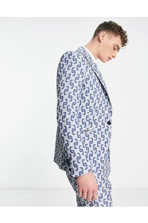 Twisted Tailor Steroetzle jacquard suit jacket in