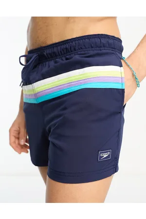 Speedo Colourblock volley 14"" watershorts with stripes in