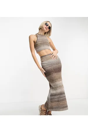COLLUSION Knitted racer tank top in ombre co-ord