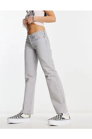 Weekday Arrow low rise straight leg jeans in artic