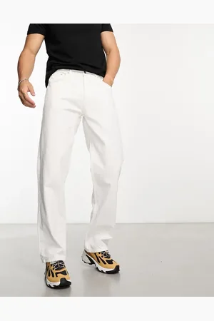 Pull&Bear Wide leg jeans in ecru
