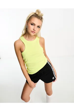 Noisy May Halter neck vest top in lime