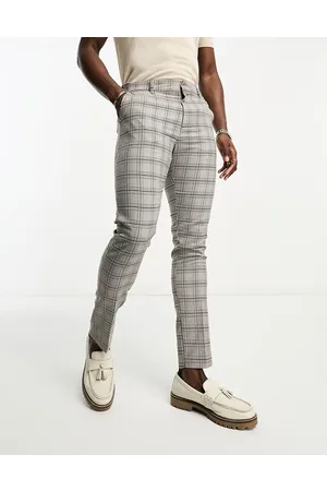 New Look Skinny check trousers in