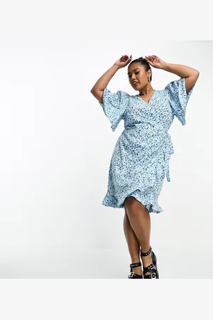 VERO MODA Wrap front mini dress in florals