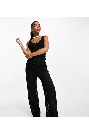 JDY Exclusive textured trouser co-ord in