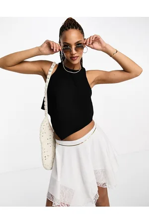 VERO MODA Linen touch hanky top in