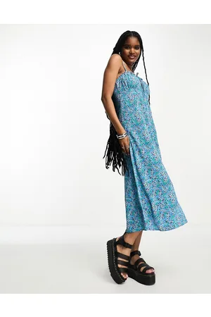 ONLY Bust detail maxi cami dress in ditsy floral