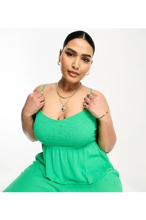 VERO MODA Shirred cami top co-ord in bright