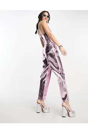 Amy Lynn Lupe trouser in iced metallic co-ord