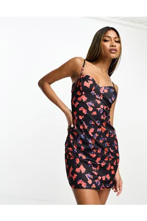 Floral tight clearance dress