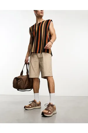 Kickers Tailored shorts with pocket logo in beige