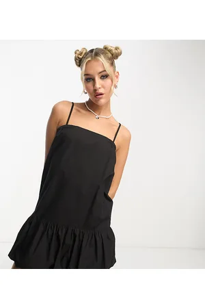 COLLUSION Puff ball hem mini summer dress in