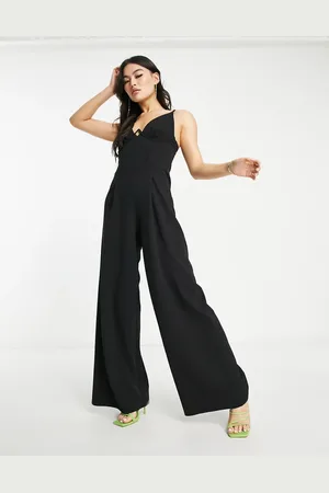 Jaded Rose Cami wide leg jumpsuit with bust detail in