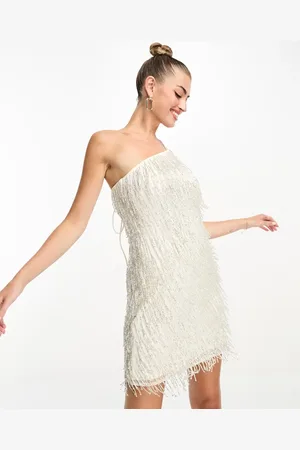 Starlet Exclusive fringe sequin mini dress in
