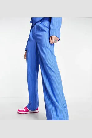 COLLUSION Wide leg trouser in pinstripe co-ord