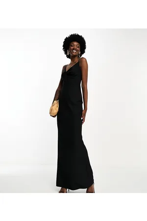 Vesper V neck low back maxi dress in